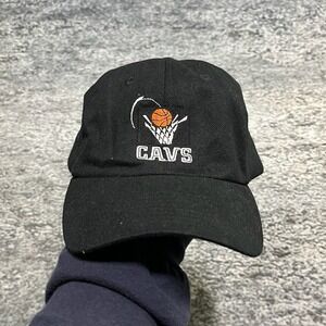 Vintage Cleveland Cavaliers Hat Black NBA Logo Athletic Gatorade Adjustable